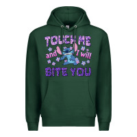 Sports Green touch me and i will bite you Premium Hoodie - texasbilliewilder