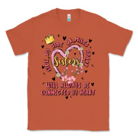 Copper side by side or miles apart sisters will always be connected by heart Classic Tee - MaliasSmallBusiness