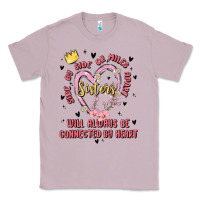 Lilac side by side or miles apart sisters will always be connected by heart Classic Tee - MaliasSmallBusiness