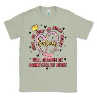 Matcha side by side or miles apart sisters will always be connected by heart Classic Tee - MaliasSmallBusiness