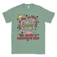 Sage side by side or miles apart sisters will always be connected by heart Classic Tee - MaliasSmallBusiness