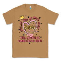 Toasted Coconut side by side or miles apart sisters will always be connected by heart Classic Tee - MaliasSmallBusiness