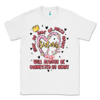 White side by side or miles apart sisters will always be connected by heart Classic Tee - MaliasSmallBusiness
