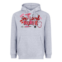 Heather Grey one loved nurse Heavyweight Hoodie - texasbilliewilder
