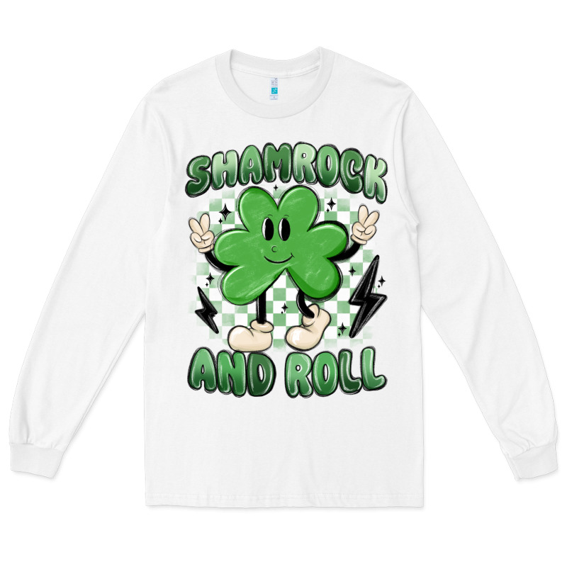 Shamrock And Roll Long Sleeve Tee by MaliasSmallBusiness | Teevron