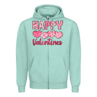 Happy Valentines Zipper Hoodie | Teevron