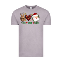 Vintage Zinc peace love Santa Vintage Tee - AdoDesignShop