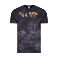 Cloud Black Western Floral Mama Vintage Tee - LillyAllenDesigns