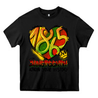 Black juneteenth 1865 graffiti Heavy Core Tee - HRA Design Shop