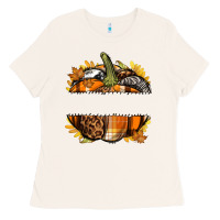 Bone Personalized Fall Pumpkin Ladies Tee - texasbilliewilder