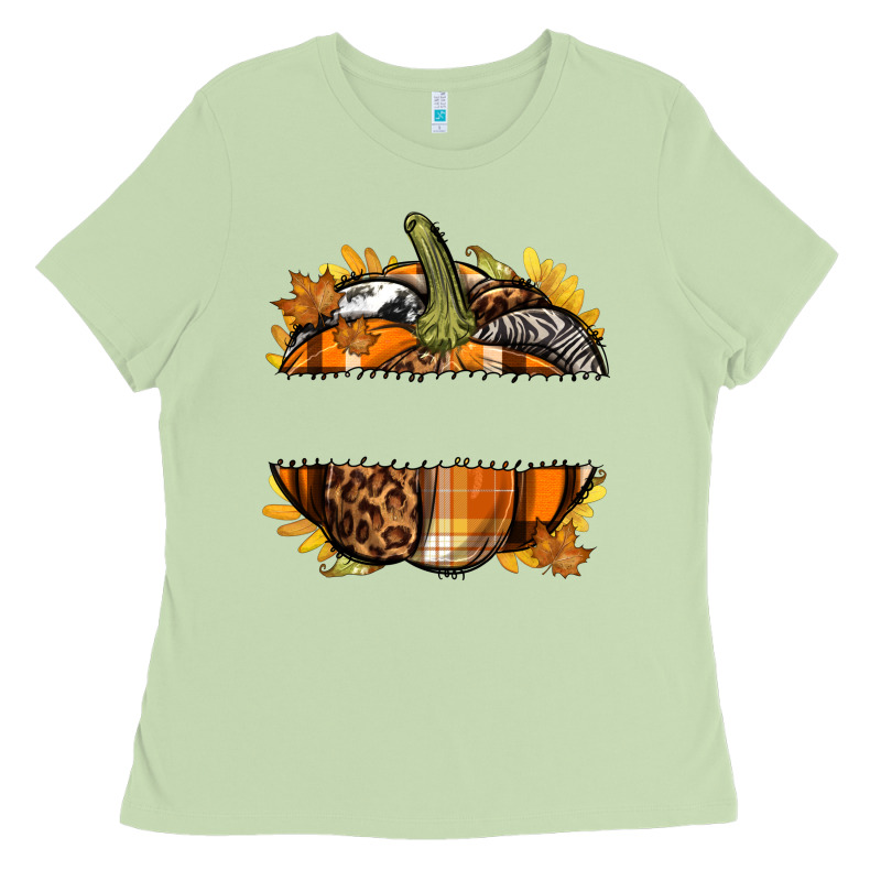 Personalized Fall Pumpkin Ladies Tee by texasbilliewilder | Teevron