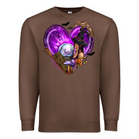 Chestnut Halloween Heart with Witch Premium Sweatshirt - texasbilliewilder