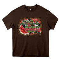 Chocolate Brown hot mom summer Heavy Core Tee - SublimationCraftShop