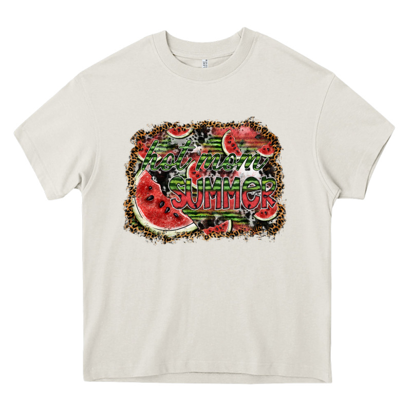 Hot Mom Summer Heavy Core Tee by SublimationCraftShop | Teevron