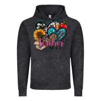 Vintage Black teacher hearts Vintage Hoodie - Jasminsmagicworld