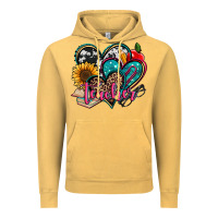 Vintage Mustard teacher hearts Vintage Hoodie - Jasminsmagicworld