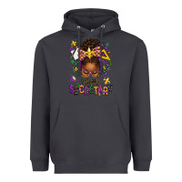 Smoke mardi gras school secretary afro messy bun Heavyweight Hoodie - texasbilliewilder
