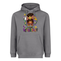 Storm mardi gras school secretary afro messy bun Heavyweight Hoodie - texasbilliewilder
