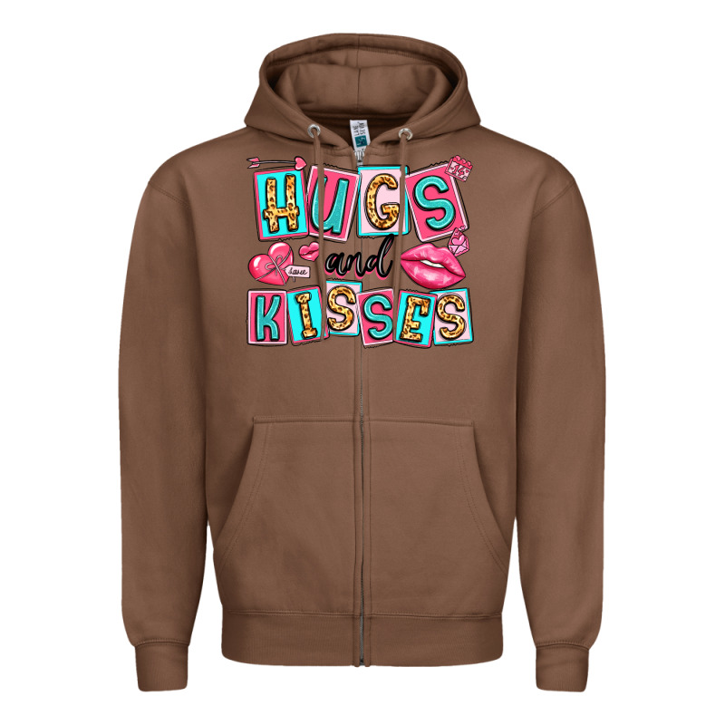 Hugs And Kisses Zipper Hoodie by LillyAllenDesigns | Teevron