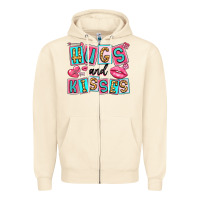 Sandshell hugs and kisses Zipper Hoodie - LillyAllenDesigns