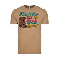 Vintage Coffee if i can't wear my boots i ain't going Vintage Tee - BarkalooDesign