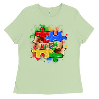 Matcha autism puzzle pieces Ladies Tee - Zillion Design Studio