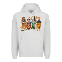 Dove Grey wizards coffee cups Premium Hoodie - texasbilliewilder