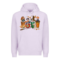 Lilac wizards coffee cups Premium Hoodie - texasbilliewilder