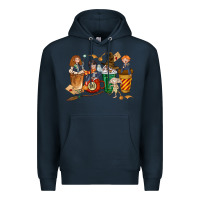 Navy wizards coffee cups Premium Hoodie - texasbilliewilder
