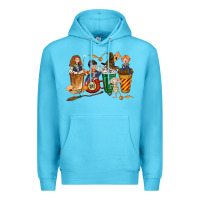 Ocean Blue wizards coffee cups Premium Hoodie - texasbilliewilder