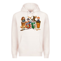 Pale Pink wizards coffee cups Premium Hoodie - texasbilliewilder