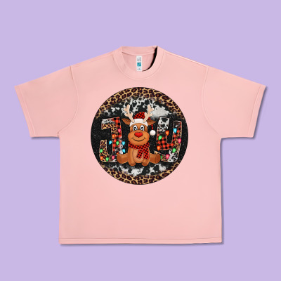 Joy Reindeer Christmas Ornament Urban Heavy Tee Designed By Jasminsmagicworld