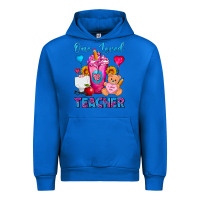 Cobalt One Loved Teacher Valentines Day Cold Drink Frappe Urban Hoodie - FaDigitalArtStudio