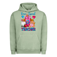 Pigment Oil Green One Loved Teacher Valentines Day Cold Drink Frappe Urban Hoodie - FaDigitalArtStudio