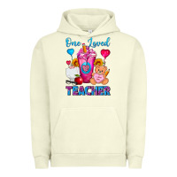 Pigment Pistachio One Loved Teacher Valentines Day Cold Drink Frappe Urban Hoodie - FaDigitalArtStudio