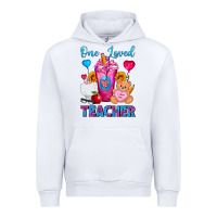 White One Loved Teacher Valentines Day Cold Drink Frappe Urban Hoodie - FaDigitalArtStudio