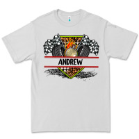 Custom Name Race Flag And Race Equipment Premium Tee | Teevron