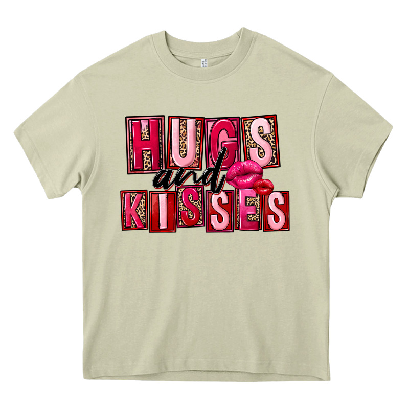 Hugs And Kisses Heavy Core Tee by FaDigitalArtStudio | Teevron