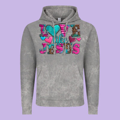 Love Like Jesus Valentine's Day Vintage Hoodie Designed By Adodesignshop