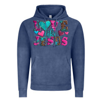Vintage Denim love like jesus valentine's day Vintage Hoodie - AdoDesignShop