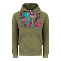 Vintage Olive love like jesus valentine's day Vintage Hoodie - AdoDesignShop