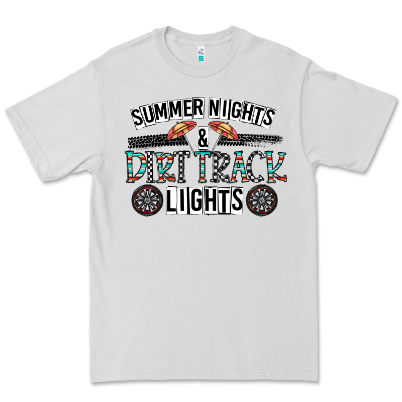 Summer Night & Dirt Track Lights Premium Tee by CowhideDigitalArt | Teevron