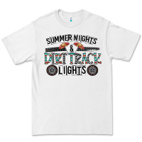 White summer night & dirt track lights Premium Tee - CowhideDigitalArt