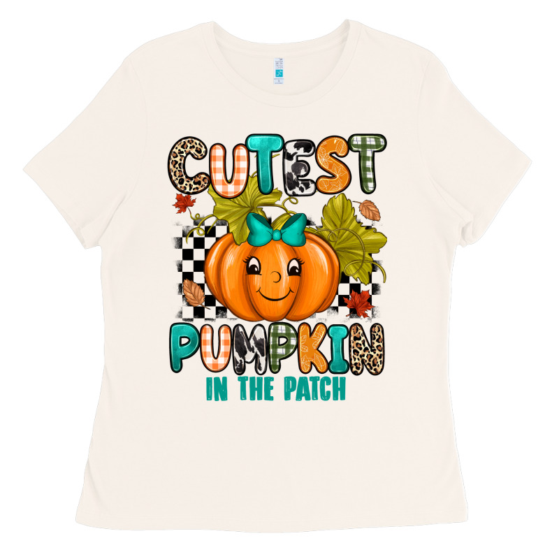 Cutest Pumpkin In The Patch Ladies Tee by texasbilliewilder | Teevron