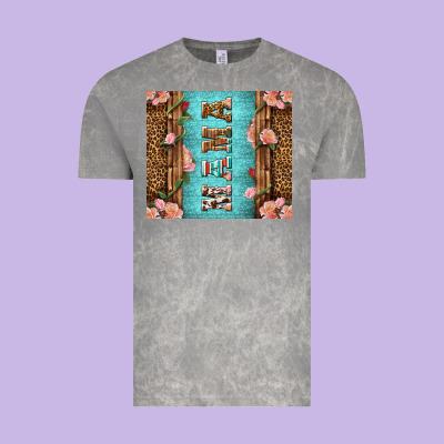 Western Mama Pink Roses Vintage Tee Designed By Lillyallendesigns