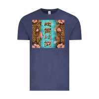 Vintage Denim Western Mama Pink Roses Vintage Tee - LillyAllenDesigns