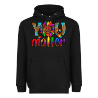 Black LGBTQ+ you matter with leopard Heavyweight Hoodie - NancyCooperArtShop