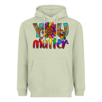 Matcha LGBTQ+ you matter with leopard Heavyweight Hoodie - NancyCooperArtShop