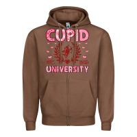 Chestnut cupid university Zipper Hoodie - LillyAllenDesigns