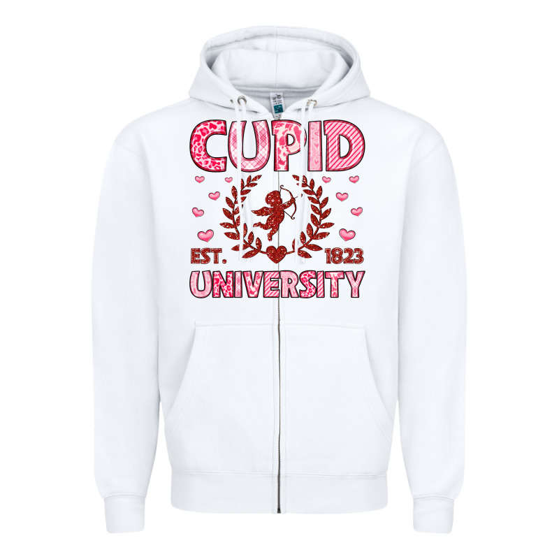 Cupid University Zipper Hoodie by LillyAllenDesigns | Teevron